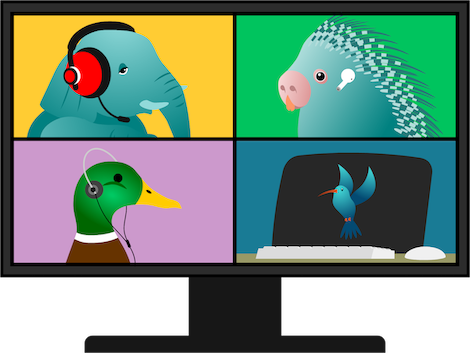 Webinar Monitor with webinar participants